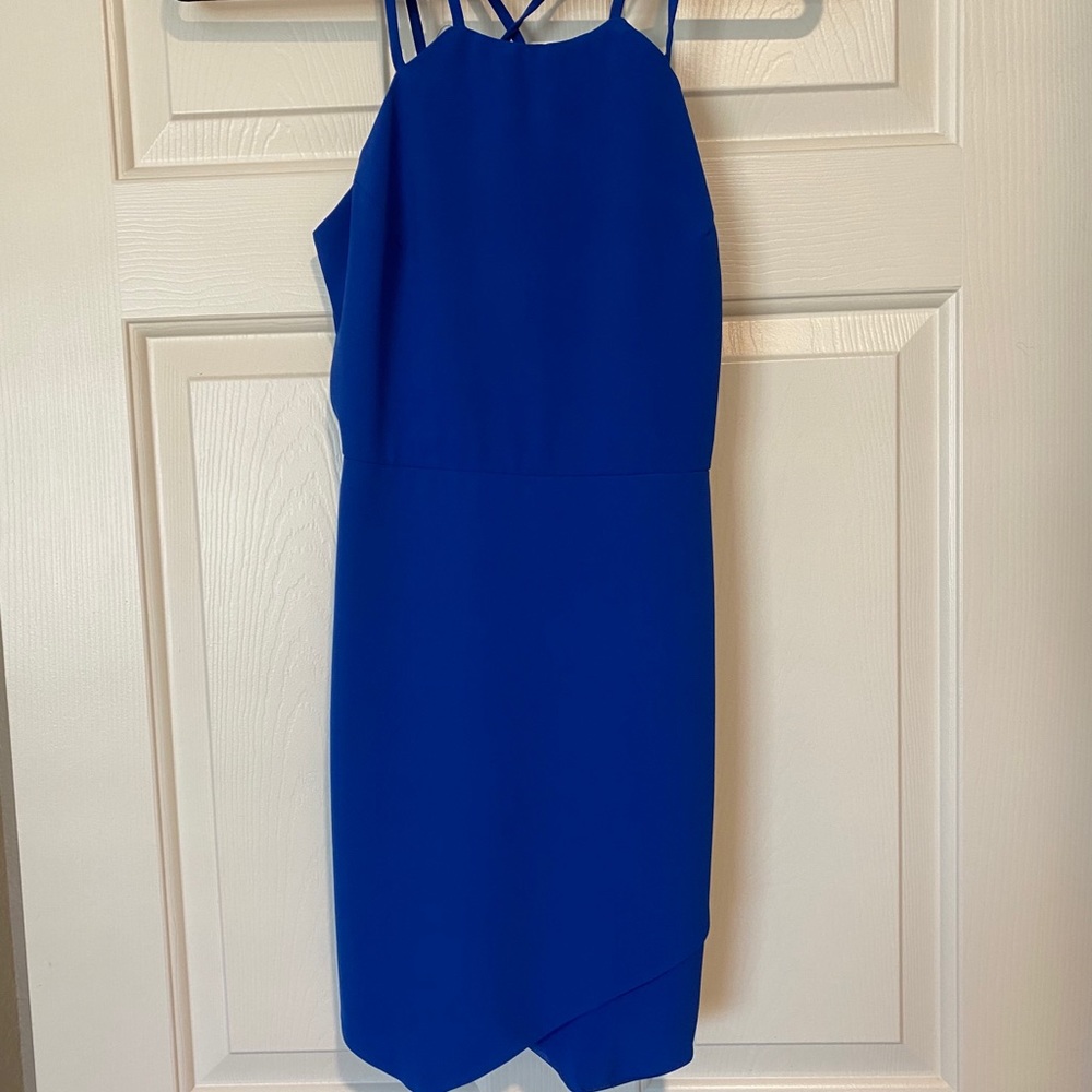 Blue mini dress